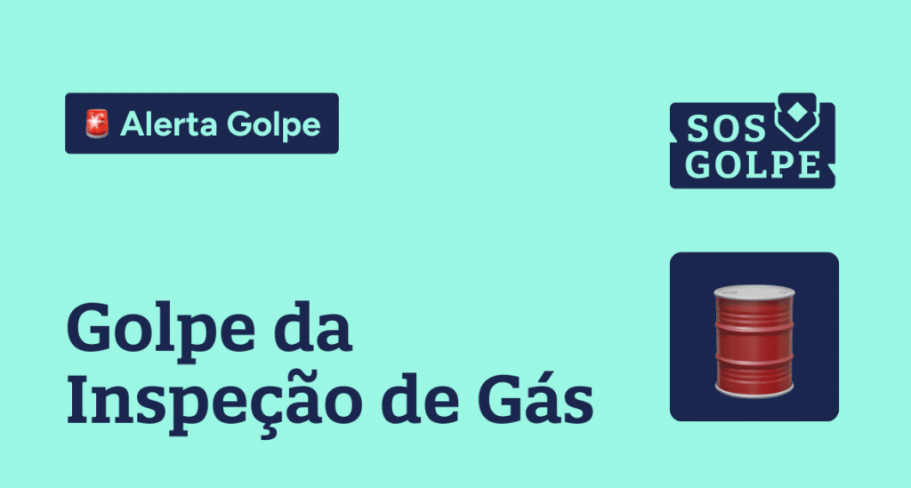 golpe da inspeção de gás